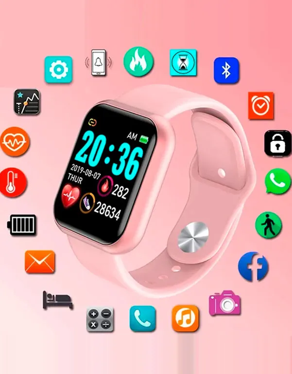 Relógio Smart Watch Power Pink