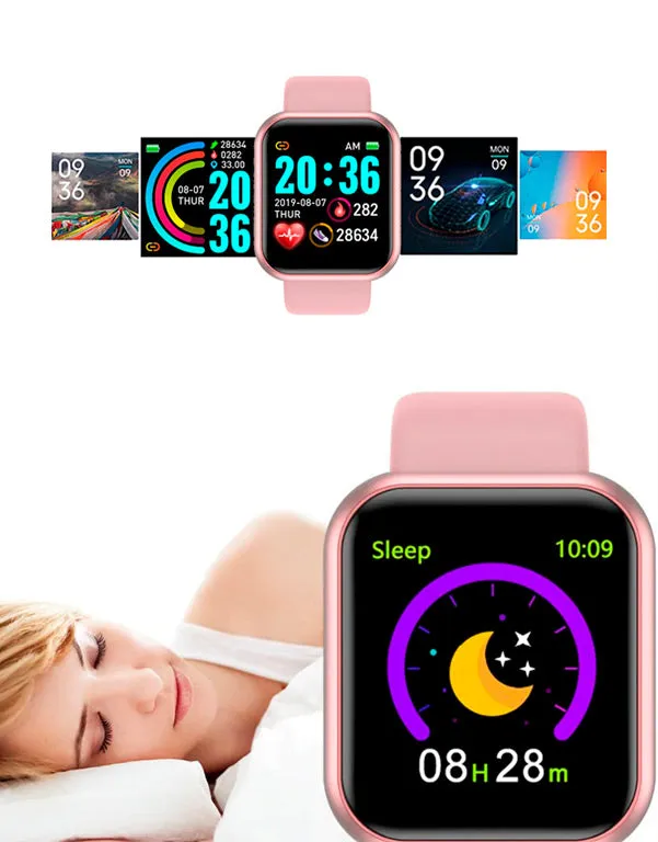 Relógio Smart Watch Power Pink