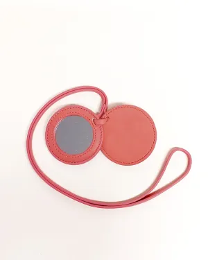 Rescued Leather Compact Mirror
