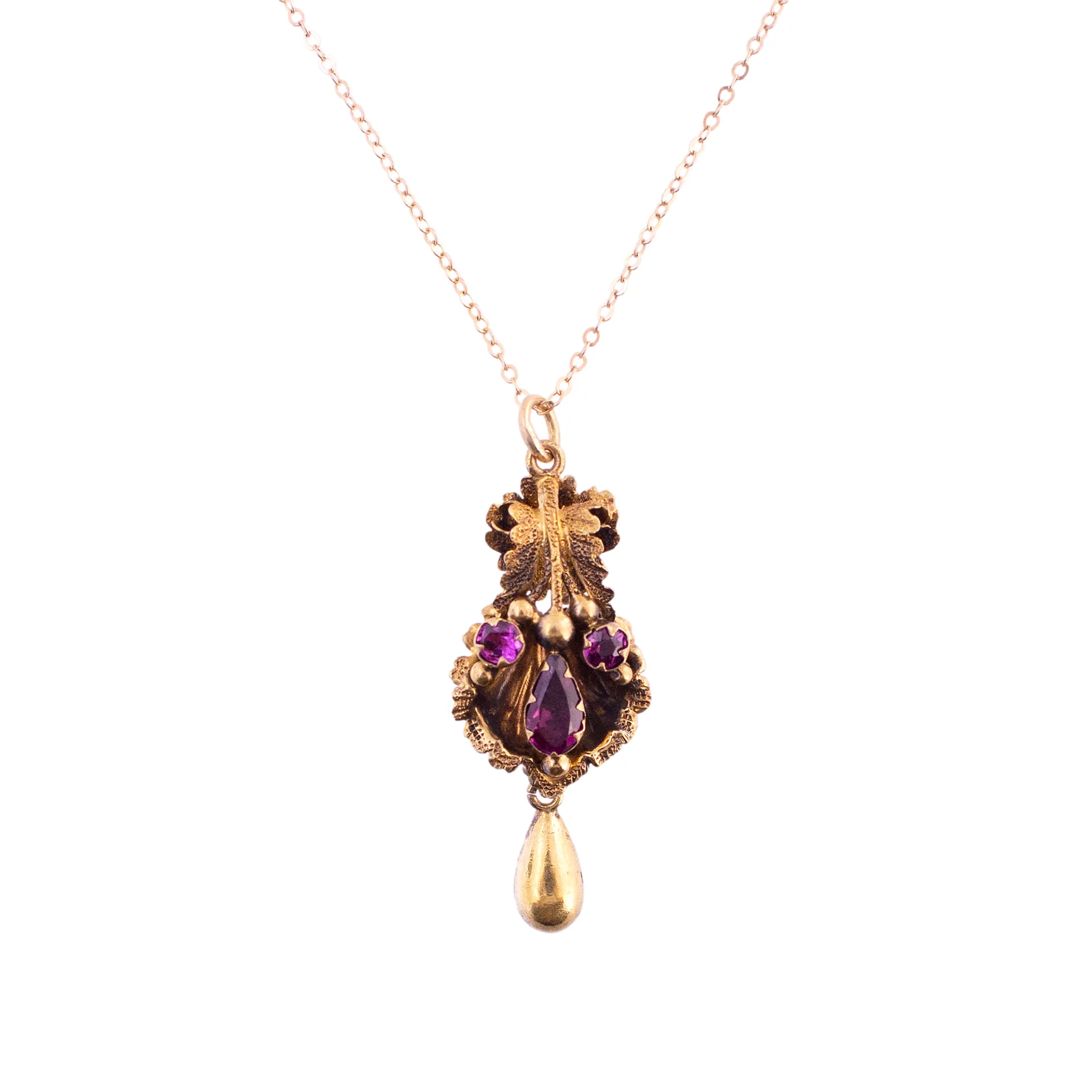 Rhodolite Garnet Vintage Necklace