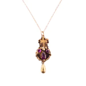 Rhodolite Garnet Vintage Necklace