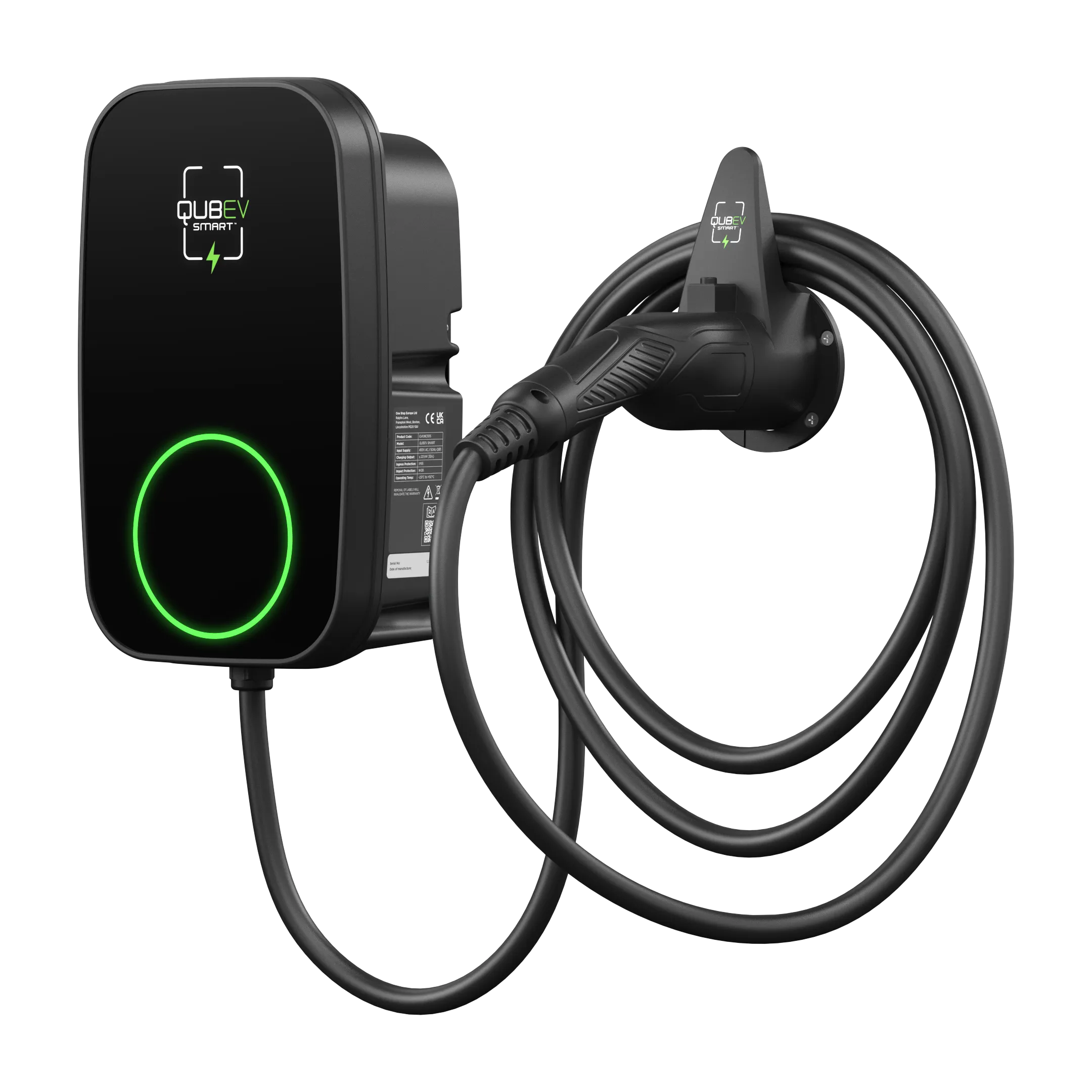 Rolec EVON0105 QUBEV SmartEV Charger Type 2 5m Tethered 32A (22kW)