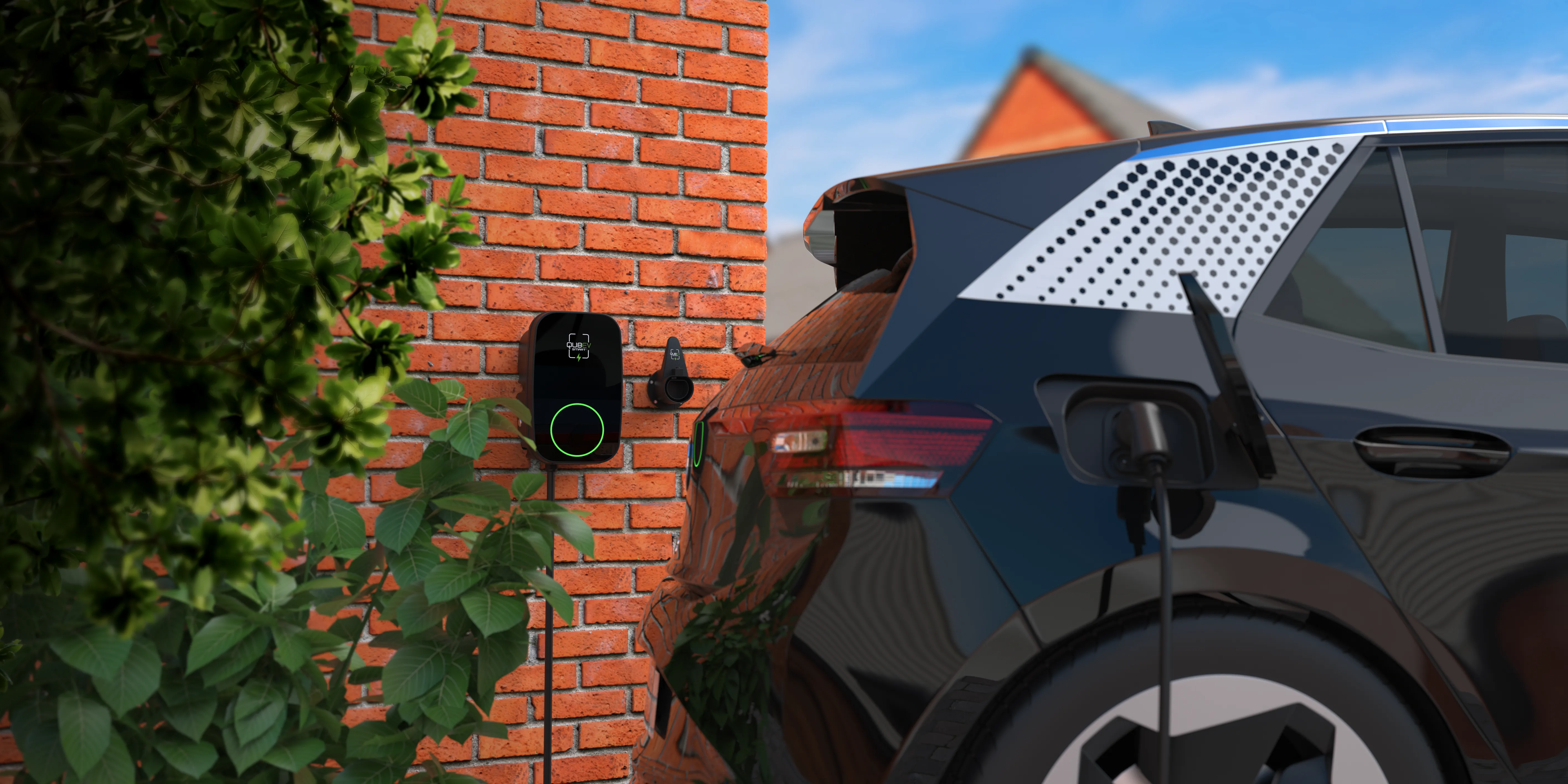 Rolec EVON0105 QUBEV SmartEV Charger Type 2 5m Tethered 32A (22kW)