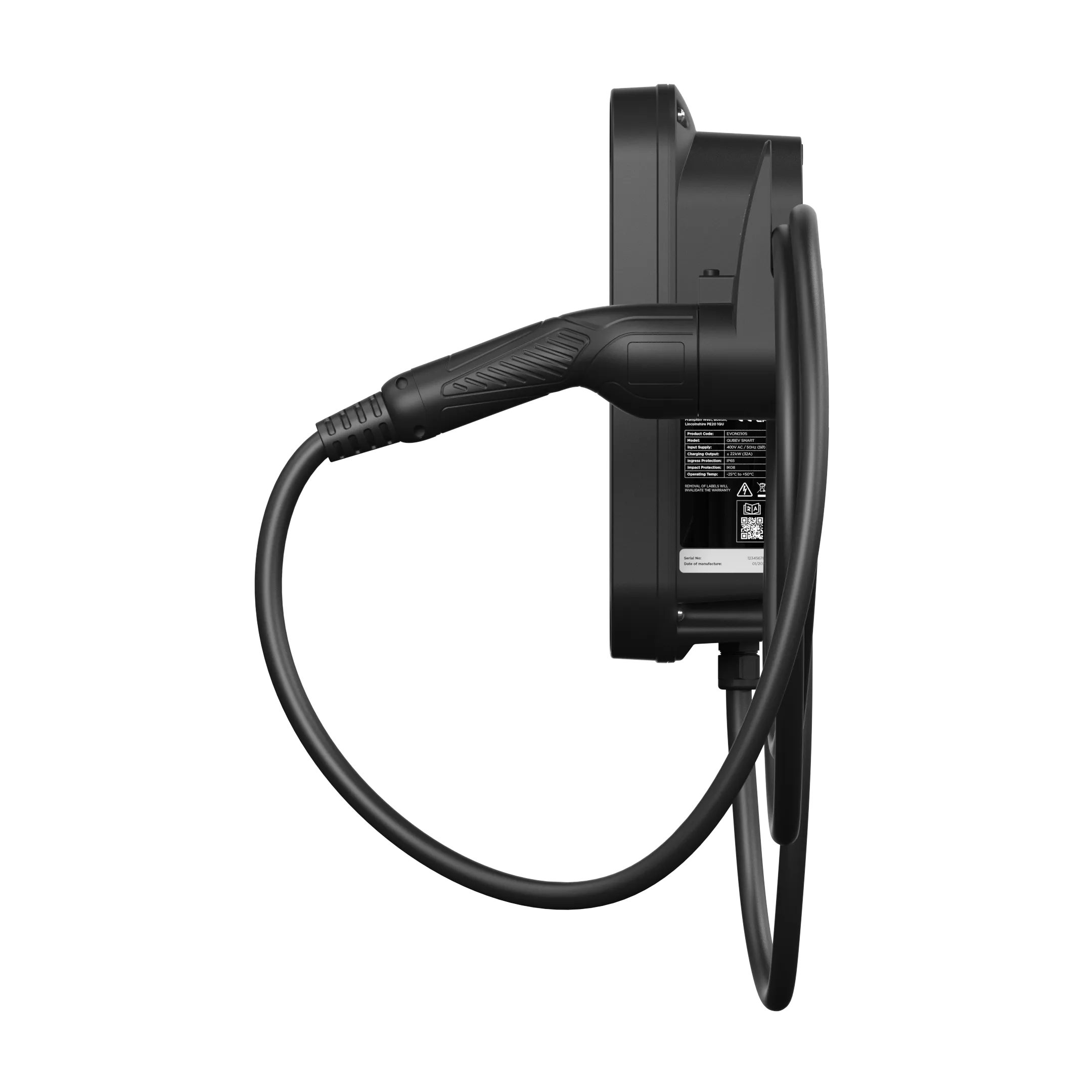 Rolec EVON0105 QUBEV SmartEV Charger Type 2 5m Tethered 32A (22kW)