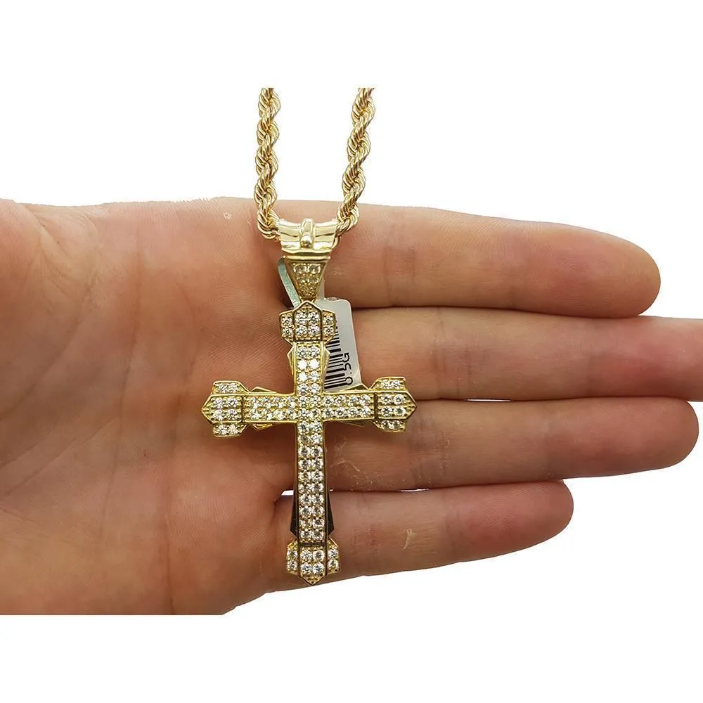 Rope Chain 4.0MM 10K With Assisi en OR 10K MNG-015