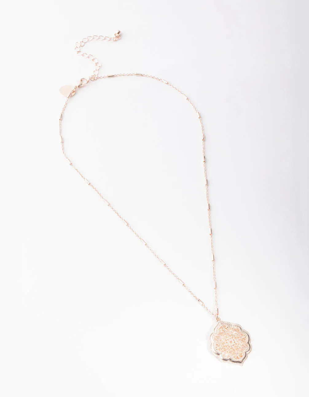 Rose Gold Ornate Necklace