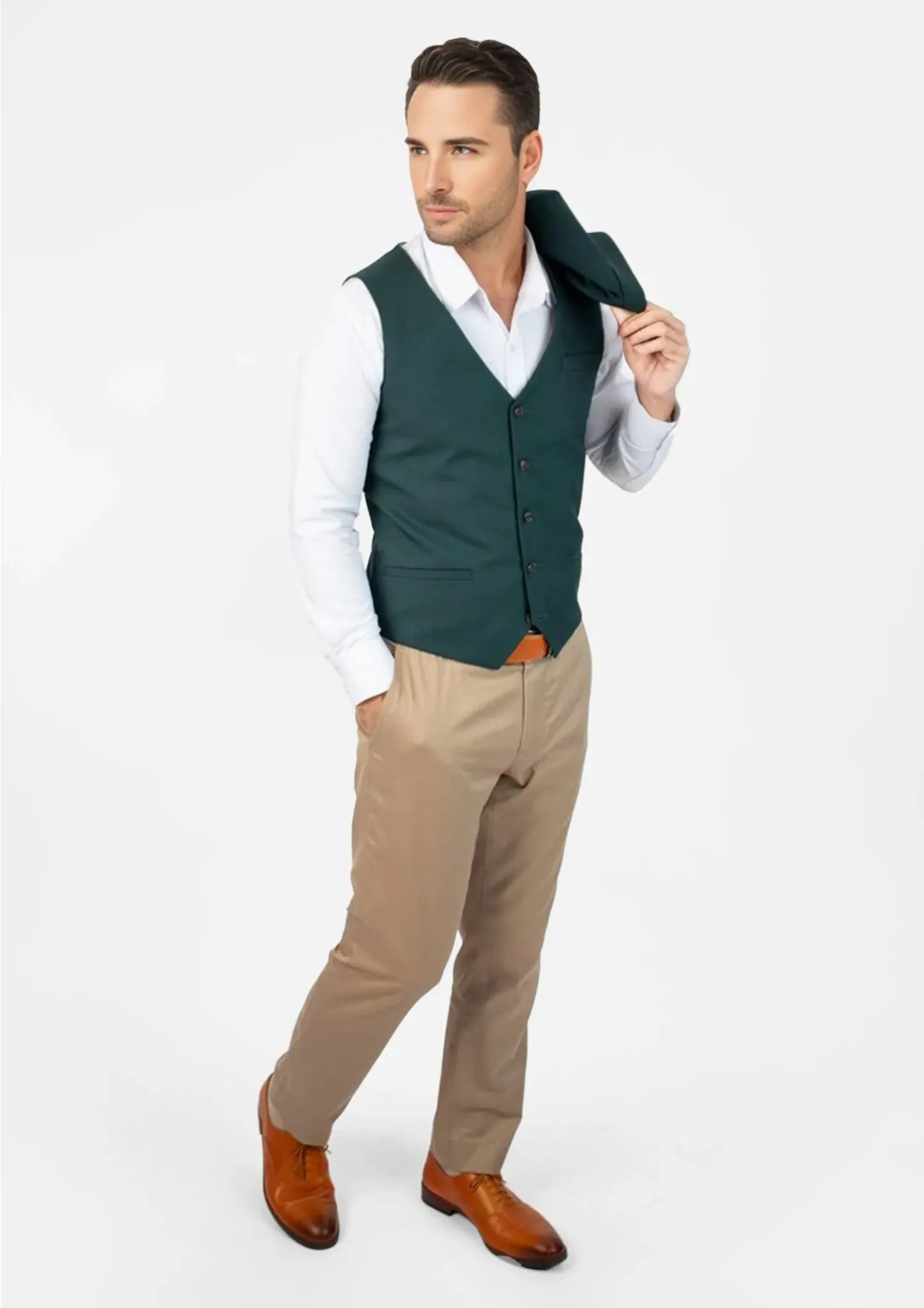 Sacramento Green Sharkskin Vest