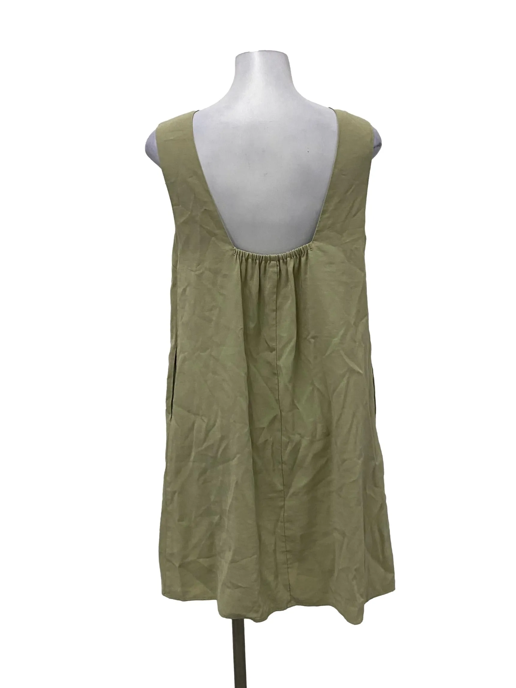 Sage Green Sleeveless Dress OSN