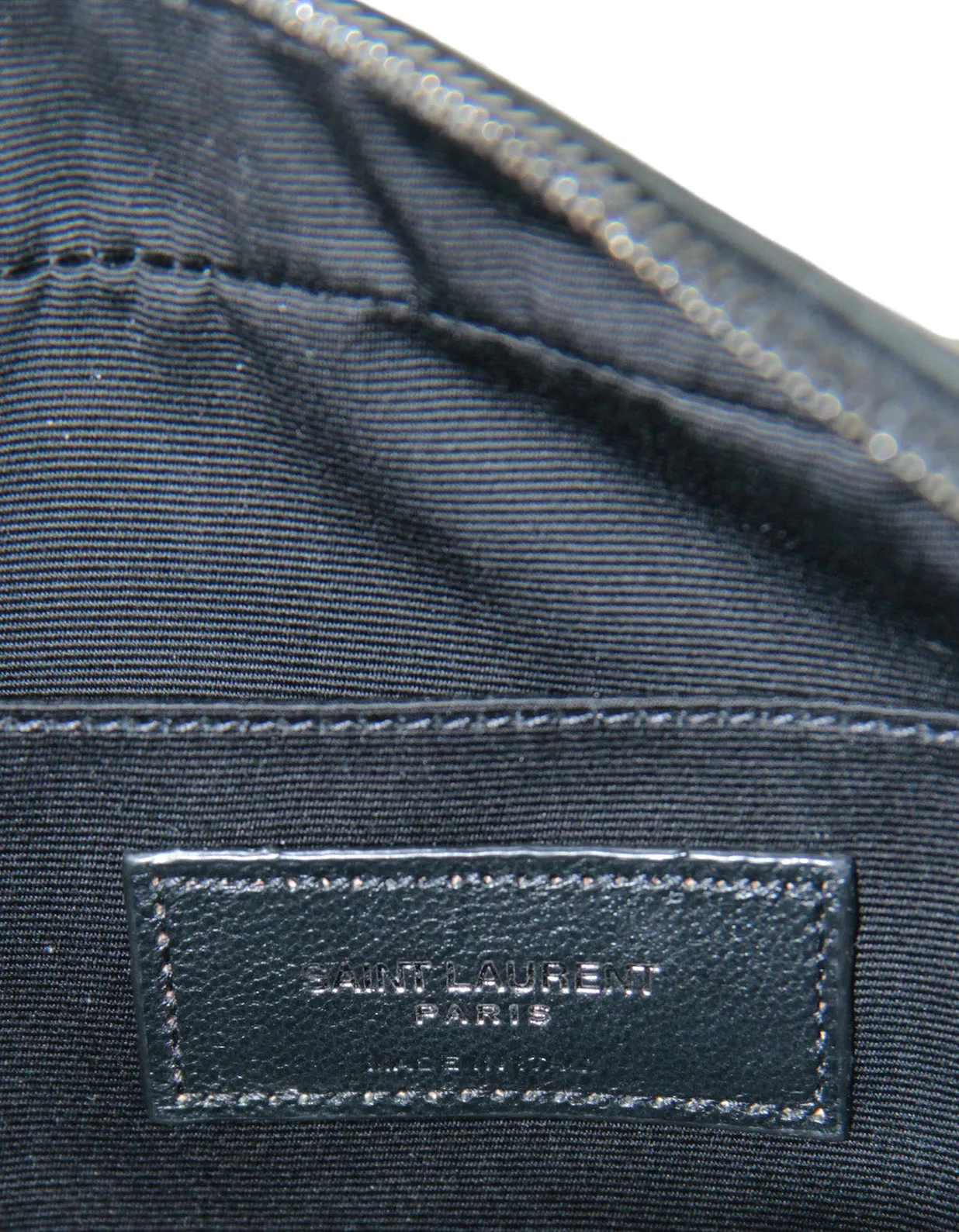 Saint Laurent Black Calfskin Matelasse Monogram Lou Camera Bag