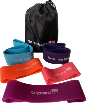 Sanctband Active 5 in 1 Resistance Exercise Loop Band Kit 13" (5 Level)
