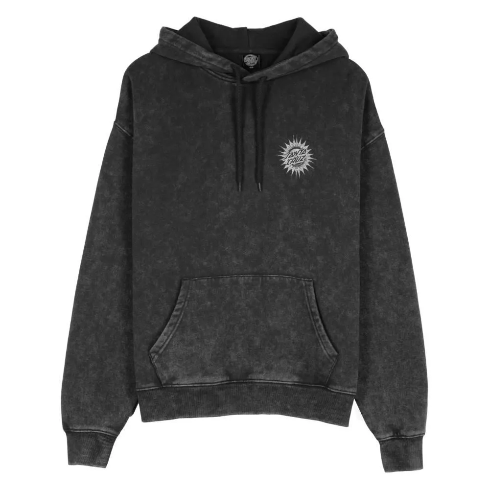 Santa Cruz Womens Hood Ornate Dot Hood - Black Acid Wash