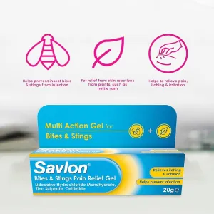 Savlon Bites & Stings Pain Relief Gel 20g
