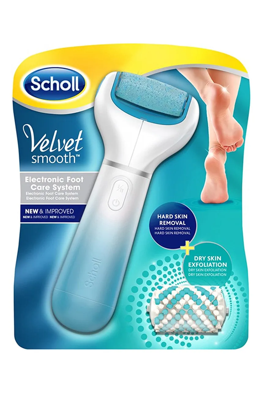 SCHOLL Velvet Smooth Pedi  Exfoliating Refill Blue