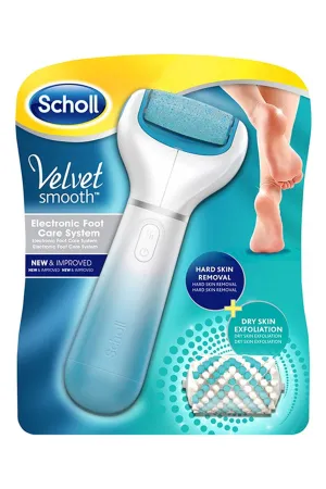 SCHOLL Velvet Smooth Pedi  Exfoliating Refill Blue