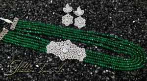 Shehzaadi Long Necklace AD Pendant