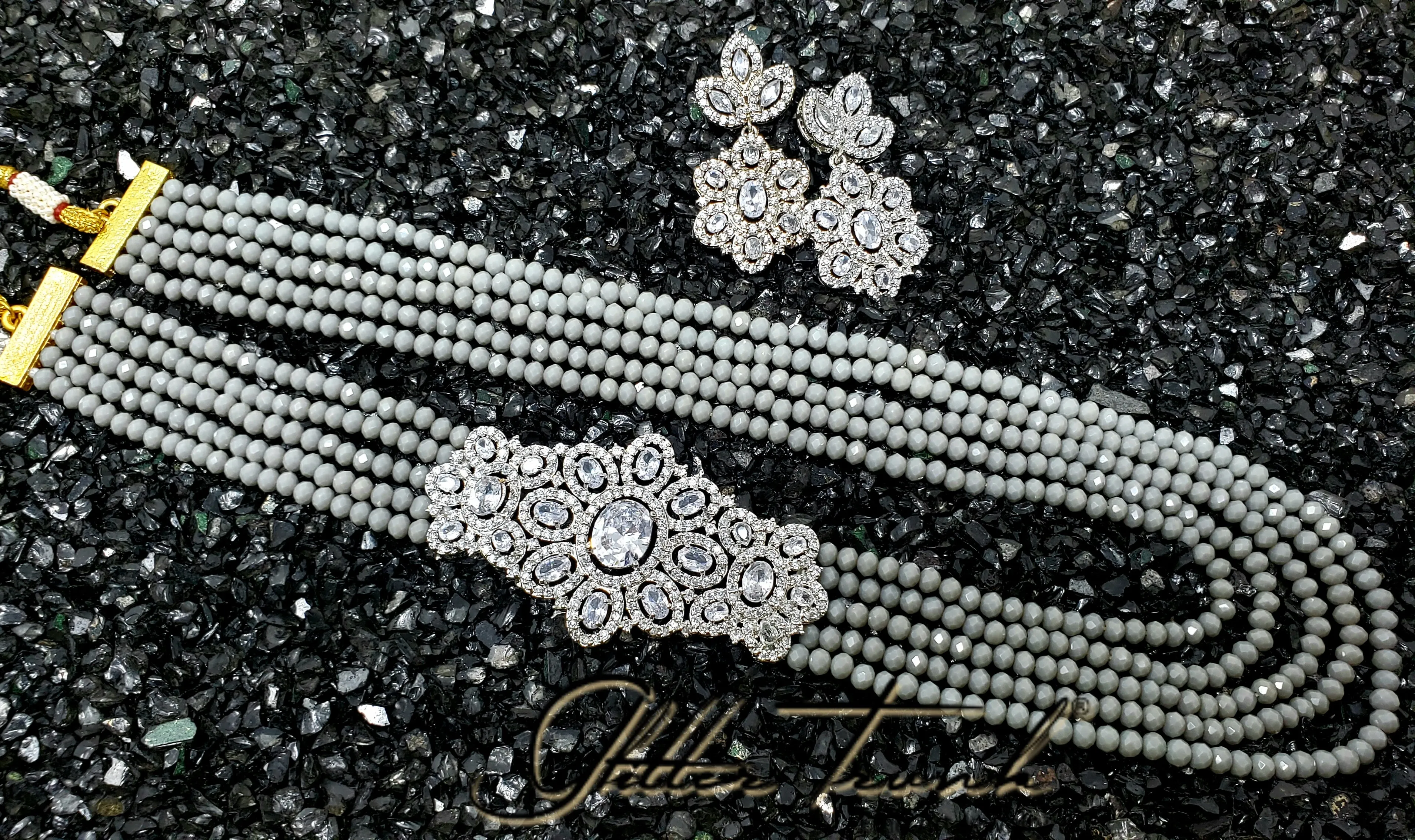 Shehzaadi Long Necklace AD Pendant