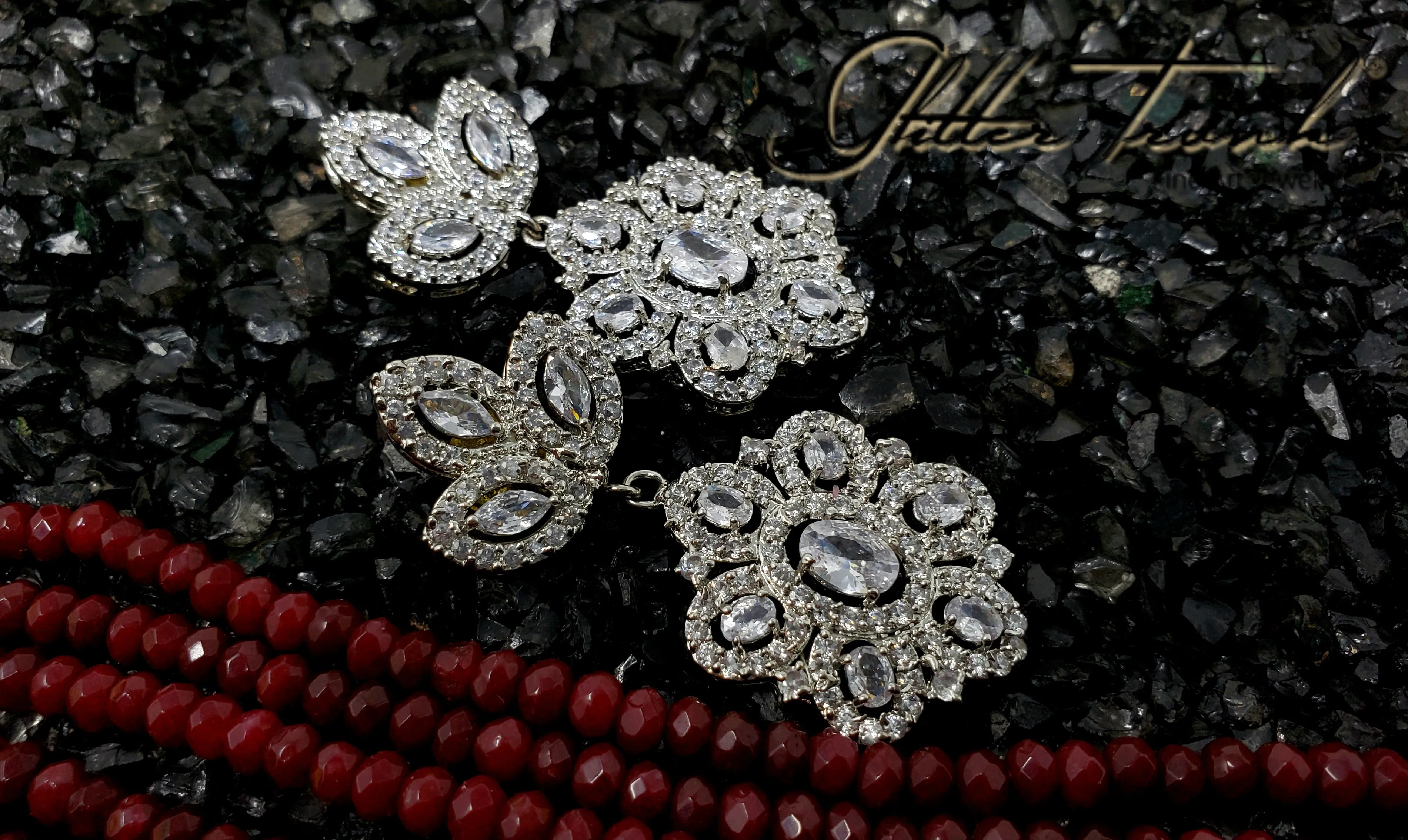 Shehzaadi Long Necklace AD Pendant