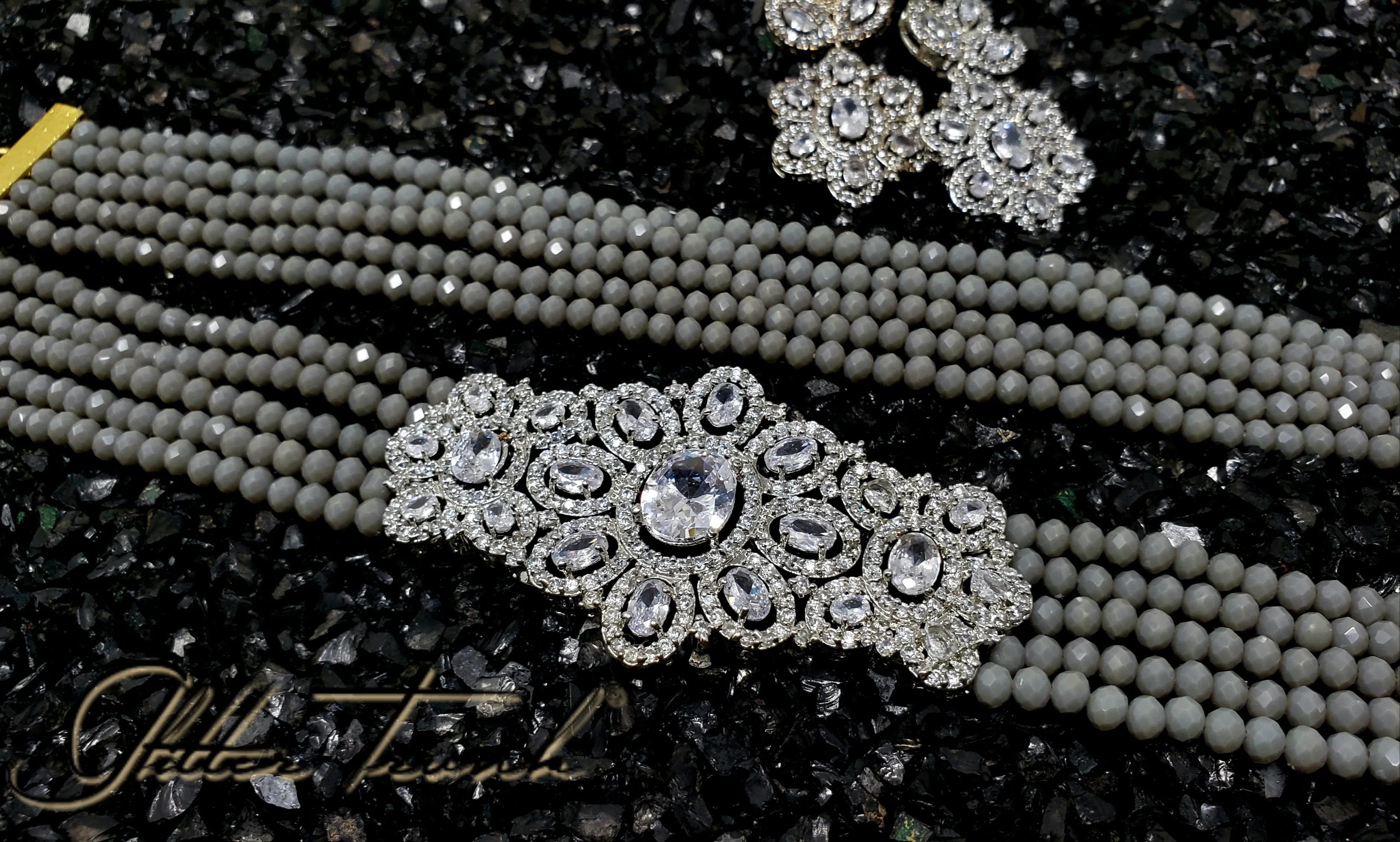Shehzaadi Long Necklace AD Pendant