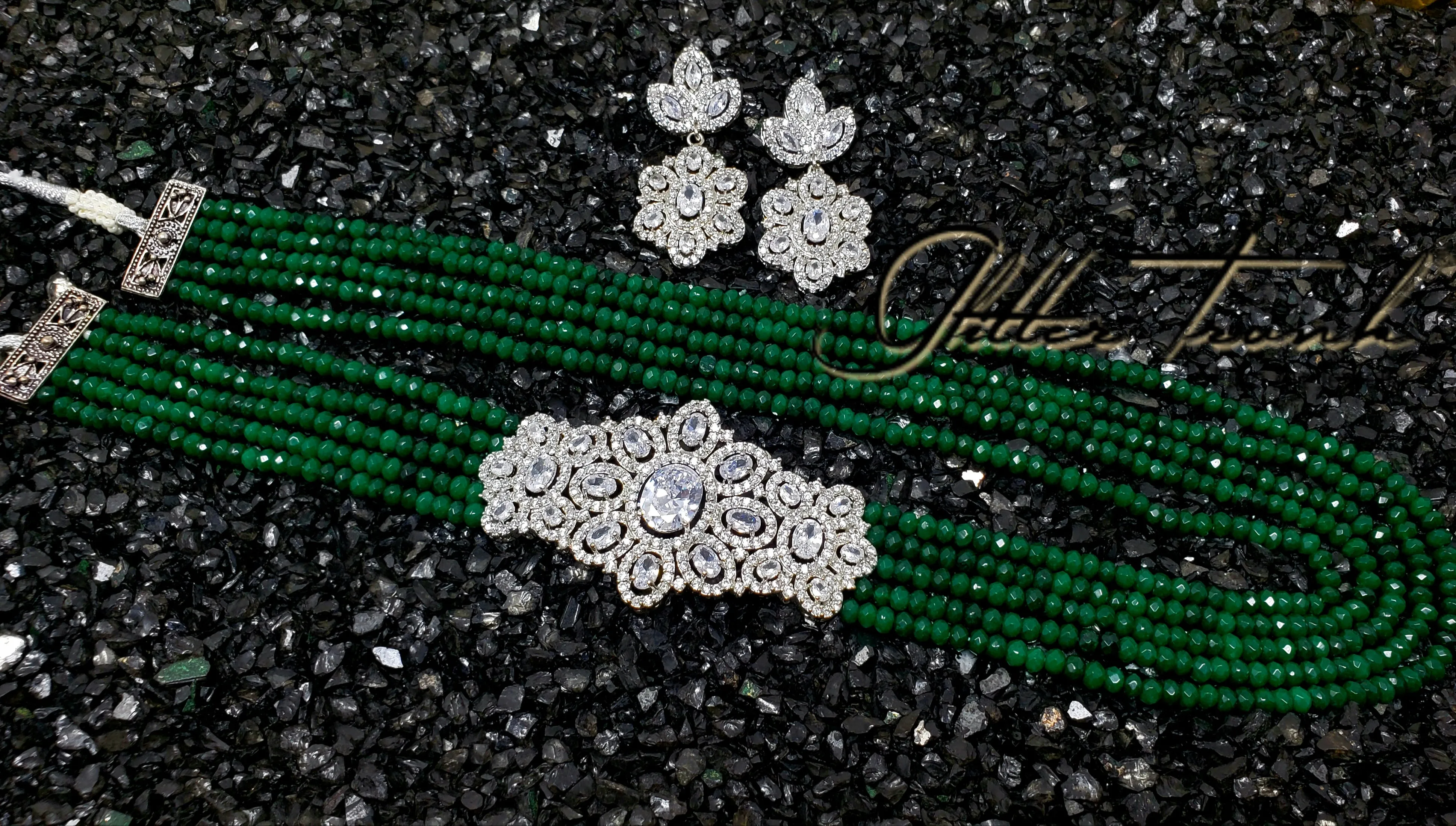 Shehzaadi Long Necklace AD Pendant