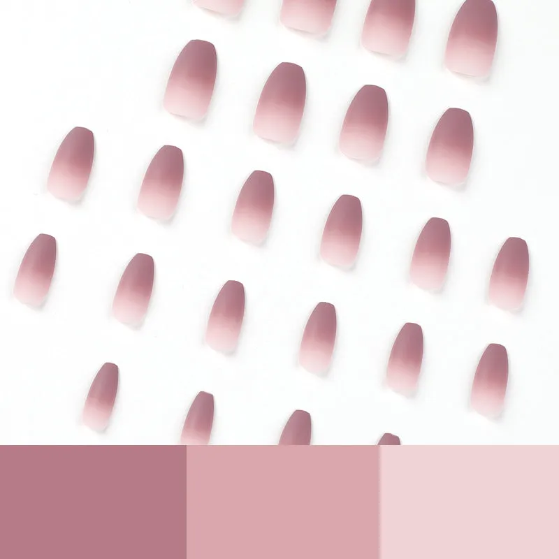 Short coffin gradual light brown matte
