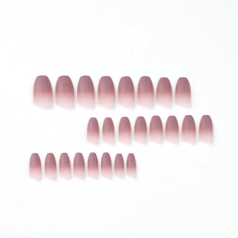 Short coffin gradual light brown matte