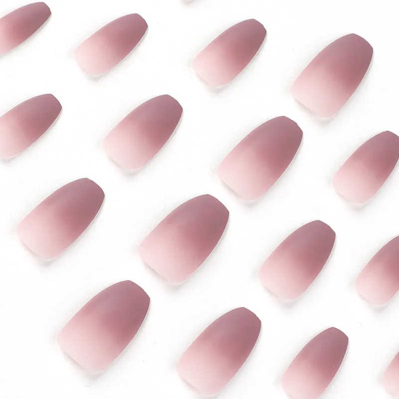 Short coffin gradual light brown matte