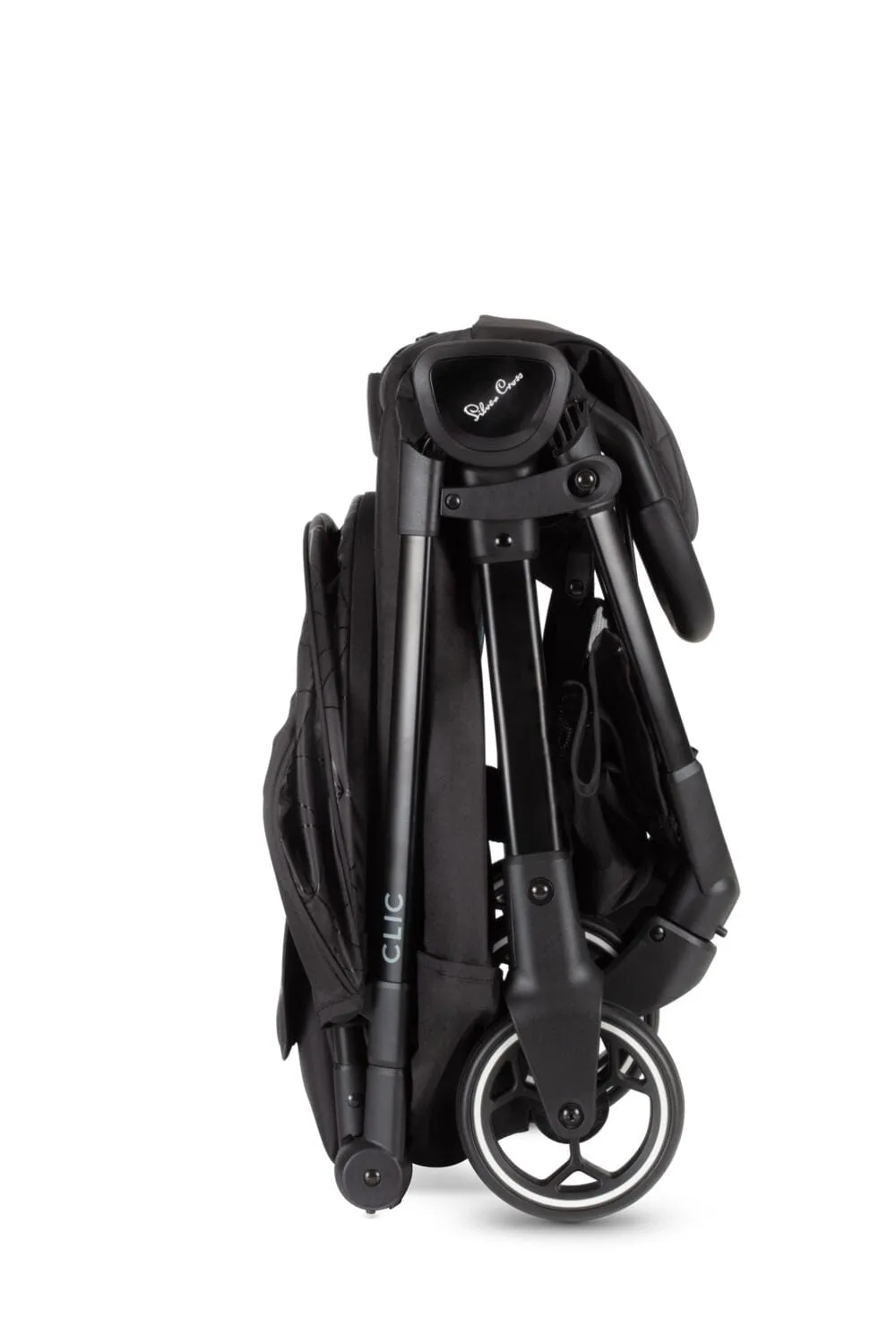Silver Cross Clic Stroller with Raincover - Black