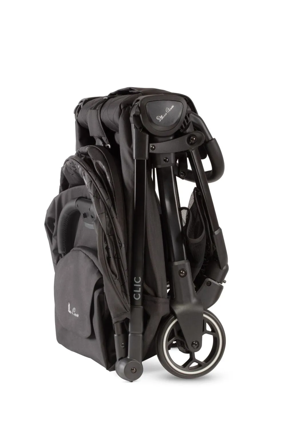 Silver Cross Clic Stroller with Raincover - Black