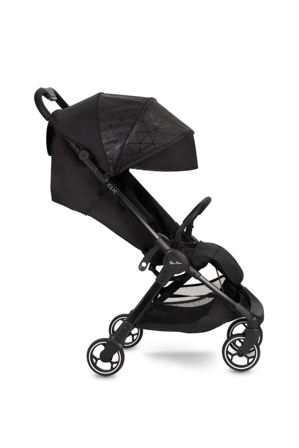 Silver Cross Clic Stroller with Raincover - Black
