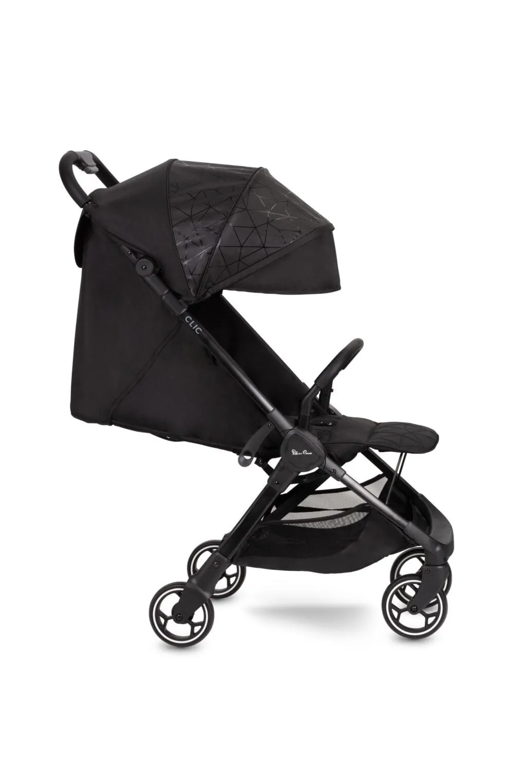 Silver Cross Clic Stroller with Raincover - Black