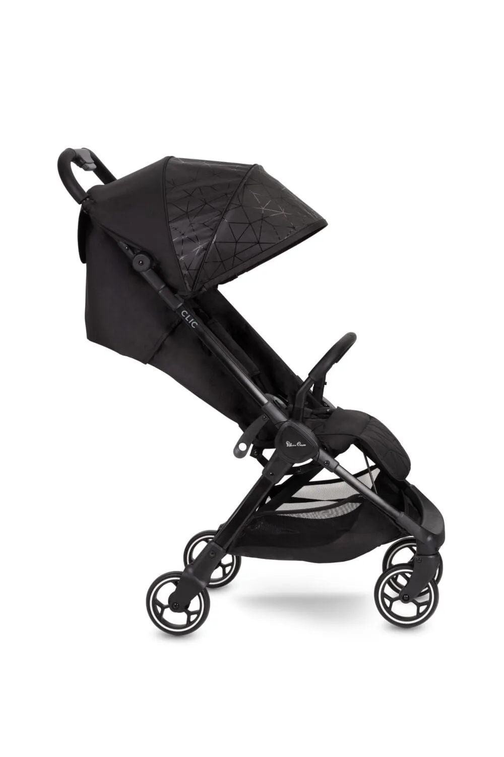 Silver Cross Clic Stroller with Raincover - Black