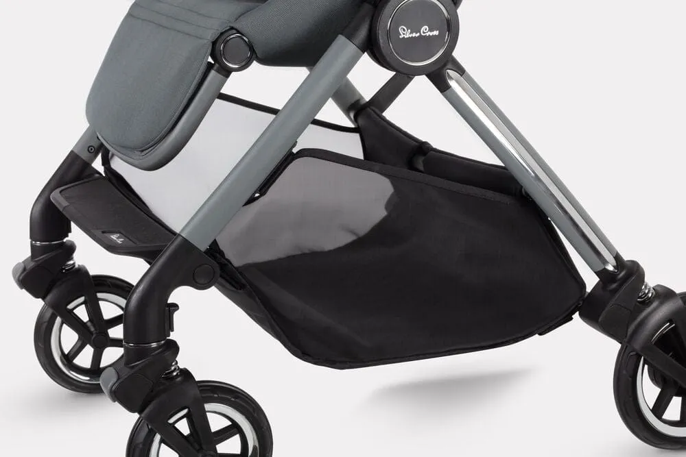 Silver Cross Dune Pushchair with Compact Folding Carrycot - Glacier
