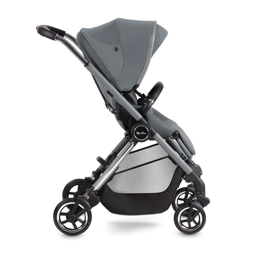 Silver Cross Dune Pushchair with Compact Folding Carrycot - Glacier