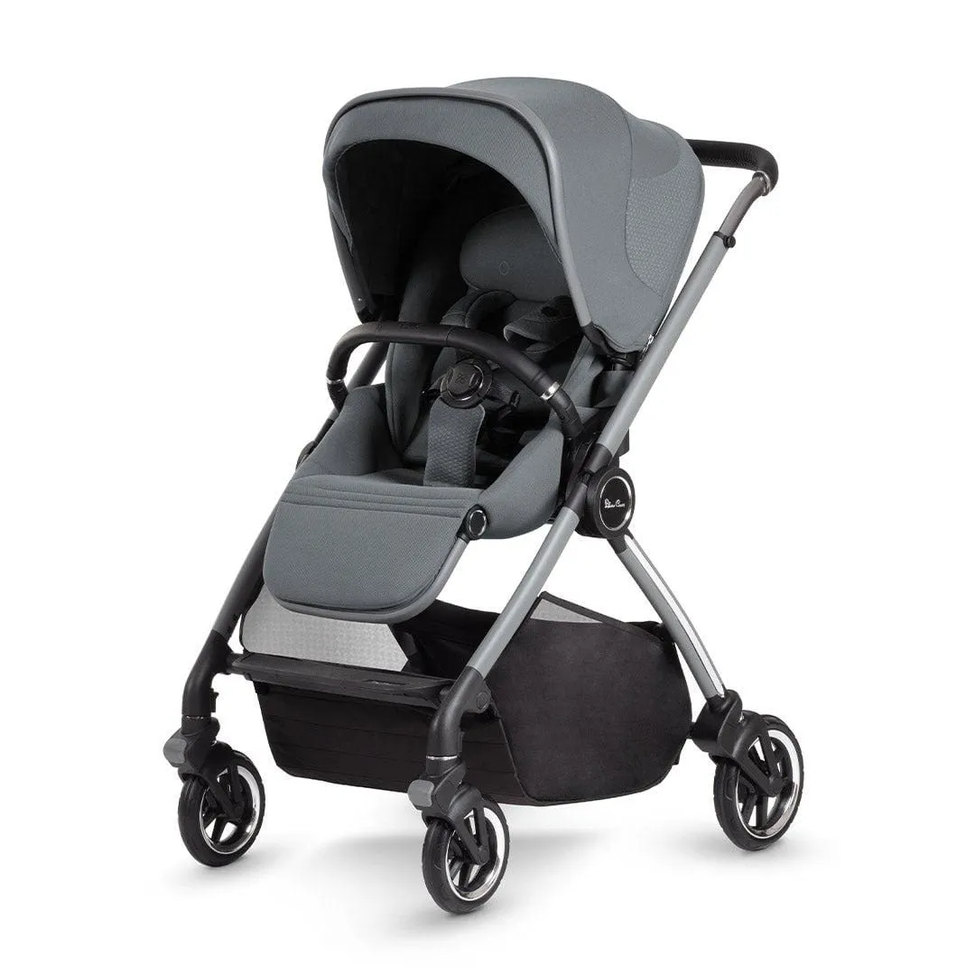 Silver Cross Dune Pushchair with Compact Folding Carrycot - Glacier