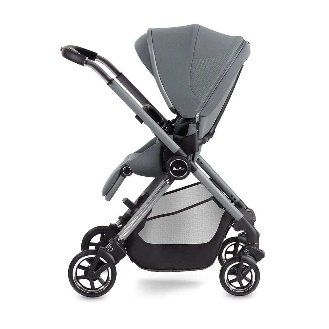 Silver Cross Dune Pushchair with Compact Folding Carrycot - Glacier