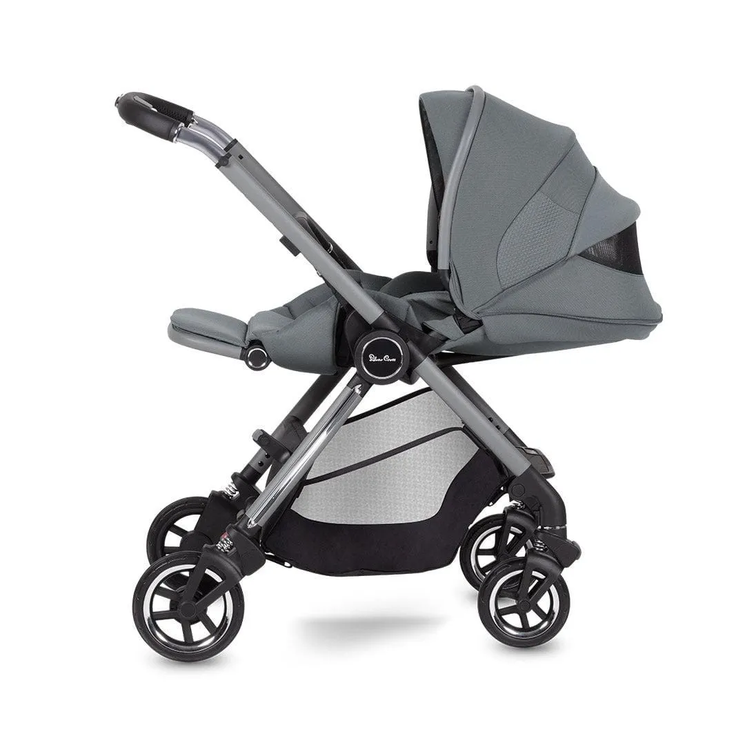 Silver Cross Dune Pushchair with Compact Folding Carrycot - Glacier