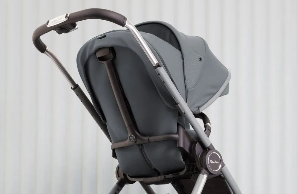 Silver Cross Dune Pushchair with Compact Folding Carrycot - Glacier