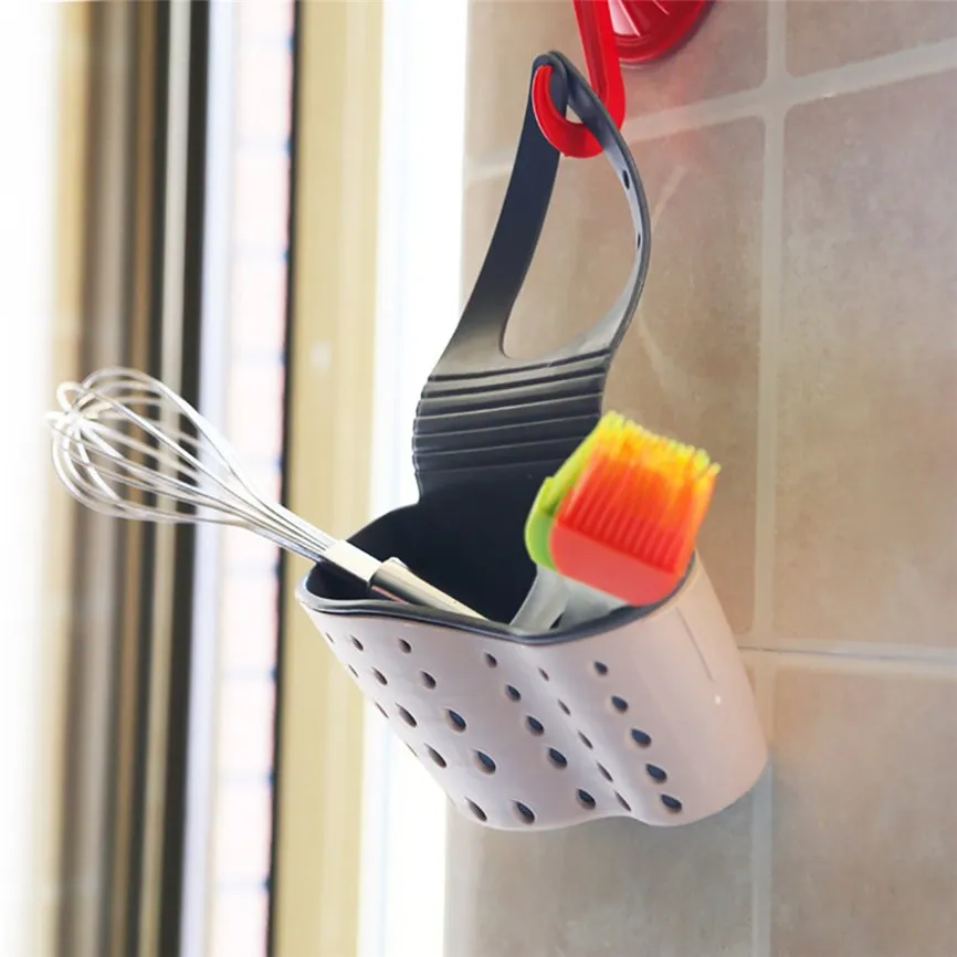 Sink Shelf Soap Sponge Drain Rack