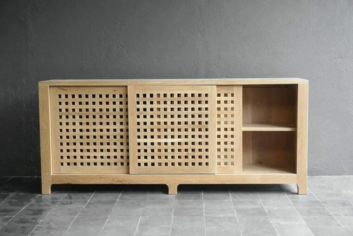 Slatted Oak Buffet