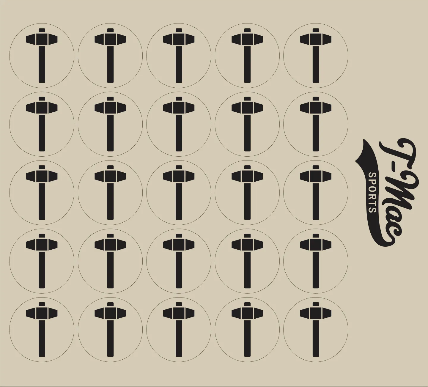 Sledgehammer Mini Award Decals
