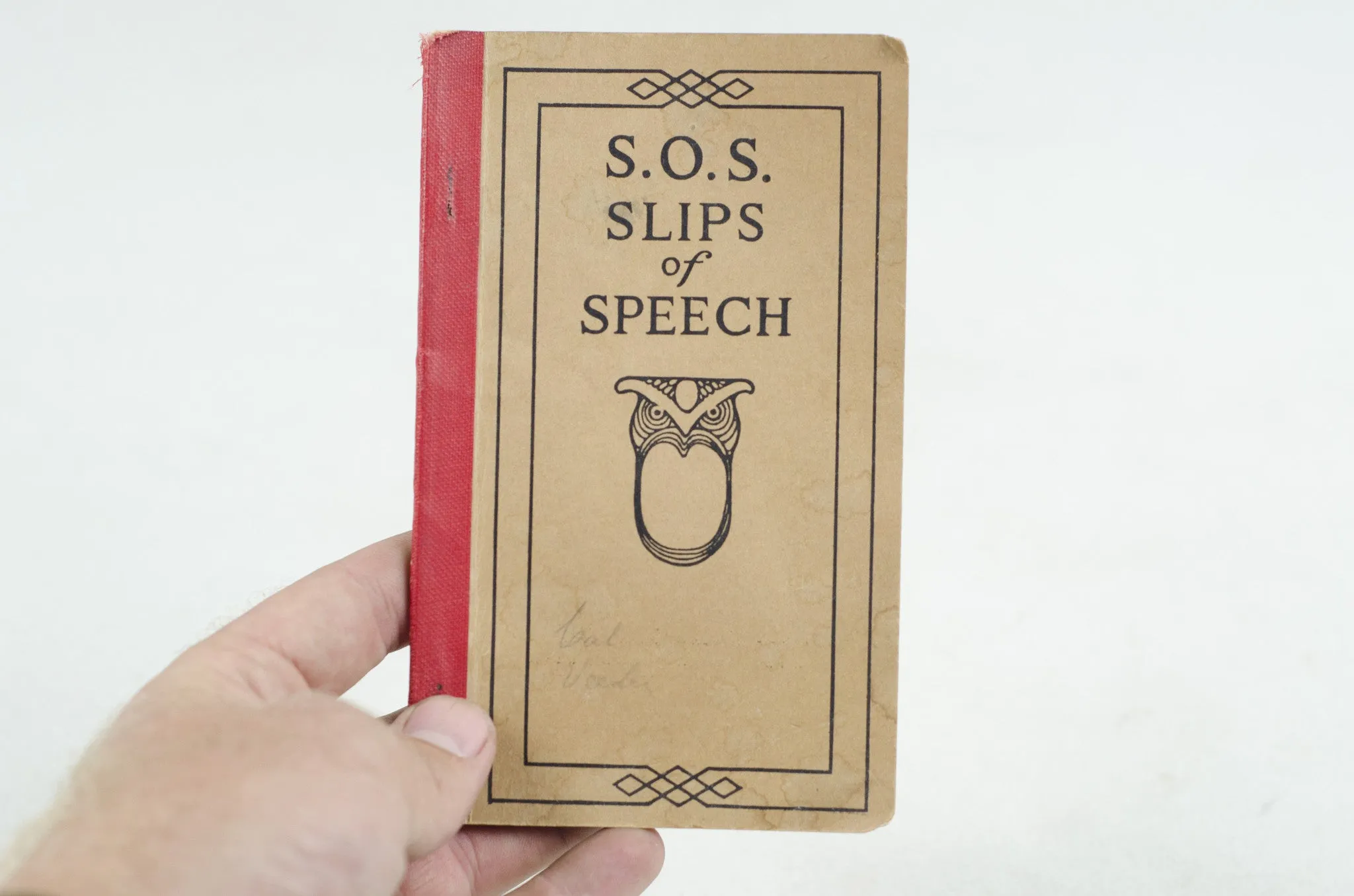 Slips of Speech Booklet 1922