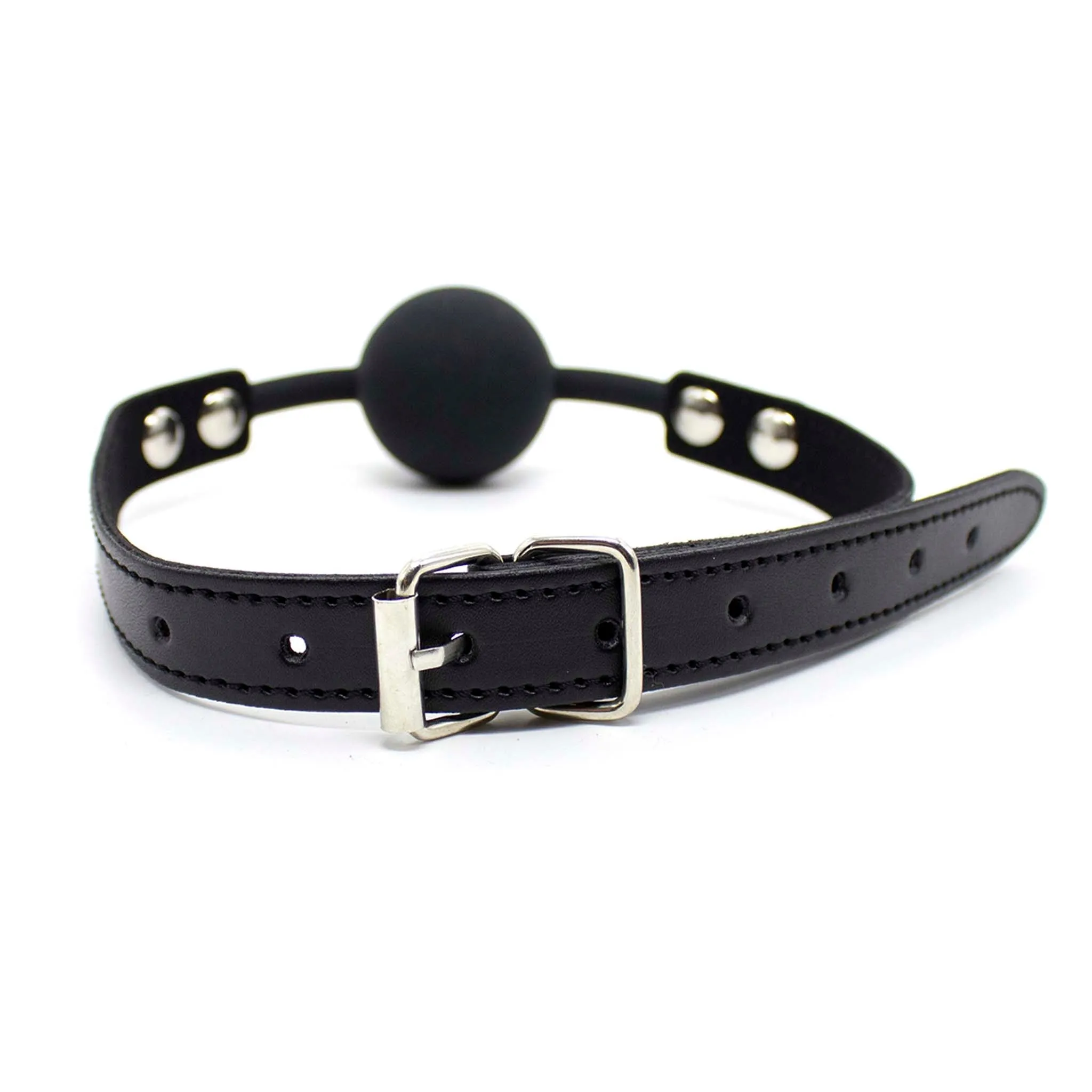 Smart Moves - Siliconen Ball Gag - Zwart