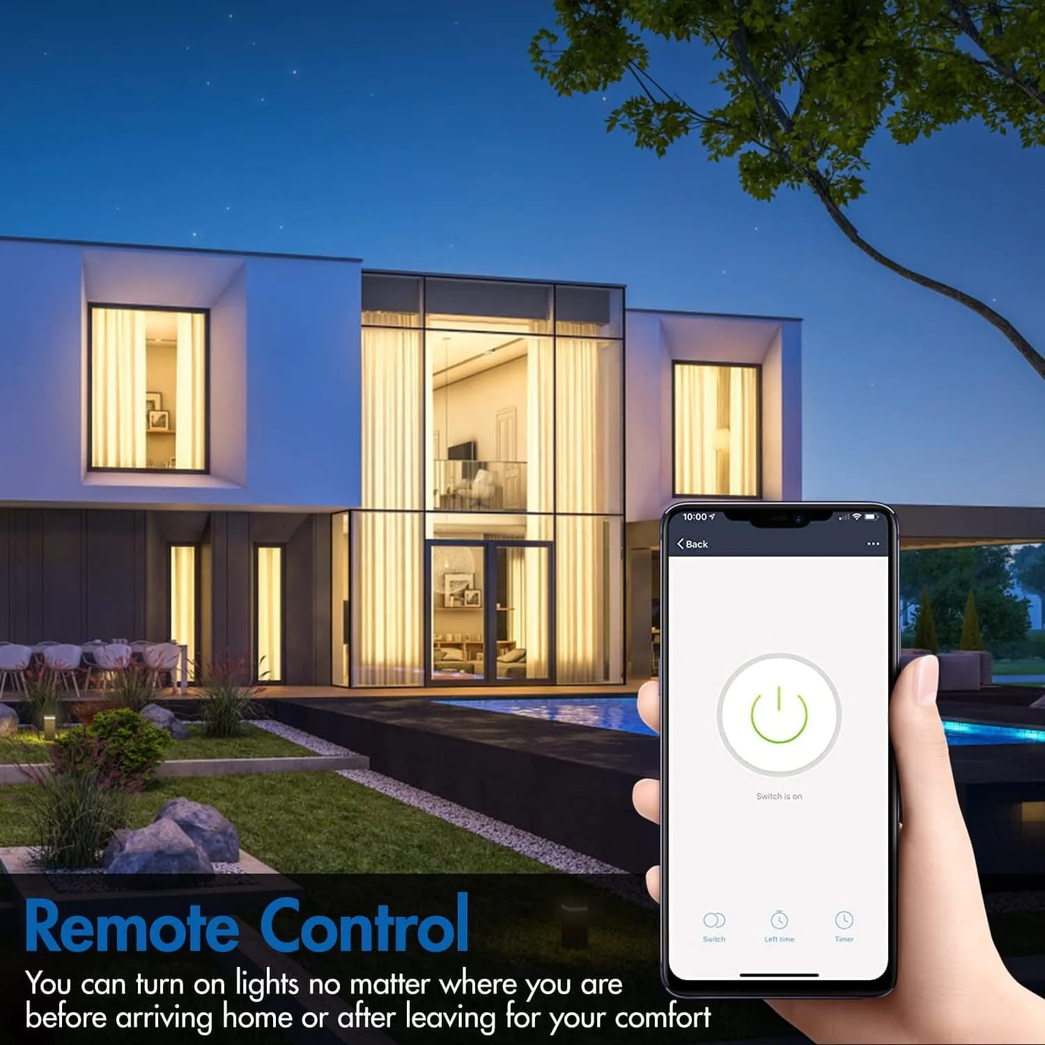 Smart Wi-Fi 3-Gang Light Switch – Voice & App Control | White, Black, Gold