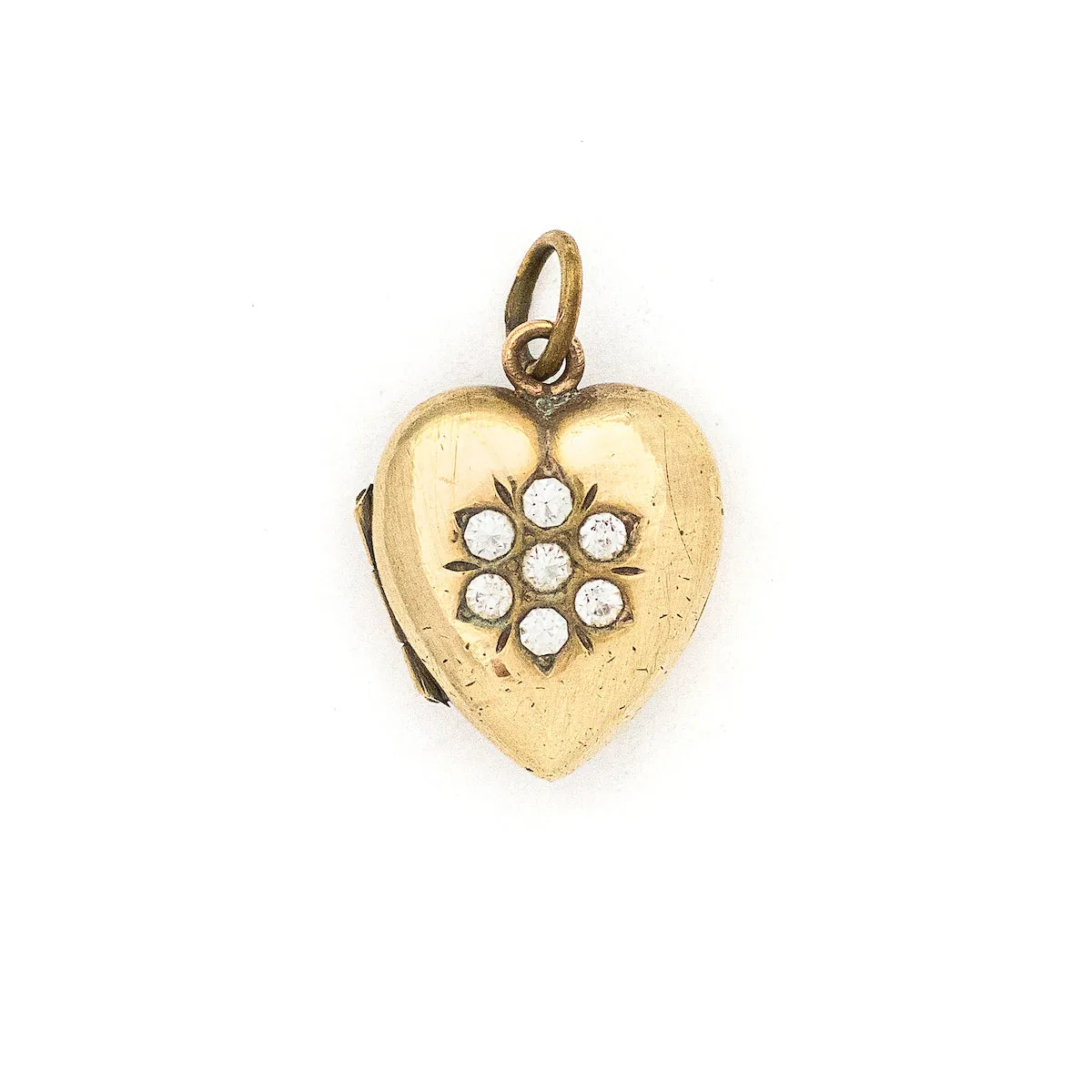 Snowflake Vintage Heart Locket