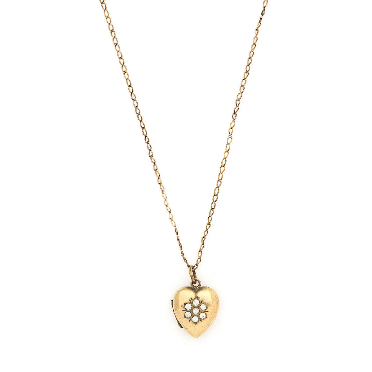 Snowflake Vintage Heart Locket