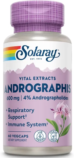Solaray Andrographis Extract -- 300 Mg - 60 Capsules