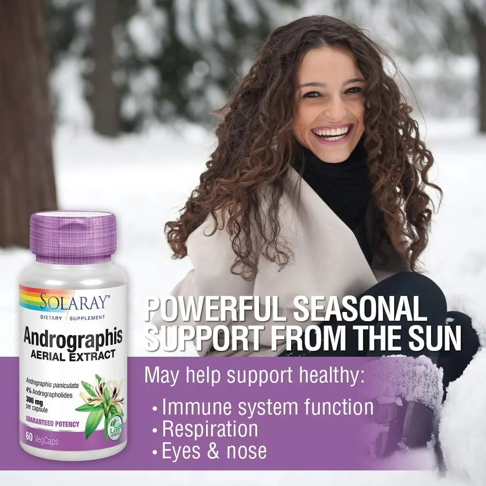 Solaray Andrographis Extract -- 300 Mg - 60 Capsules