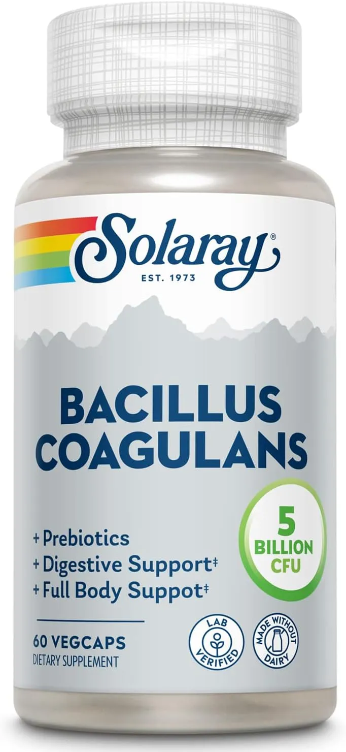 Solaray Bacillus Coagulans, Shelf Stable Probiotic 60ct