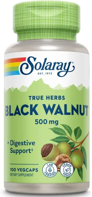 Solaray Black Walnut Hull 500 Mg