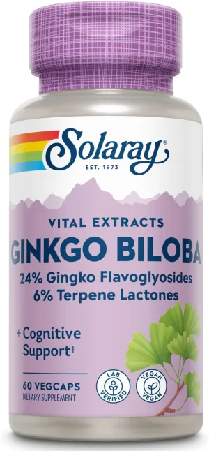 Solaray Ginkgo Biloba Leaf Extract 60 Mg
